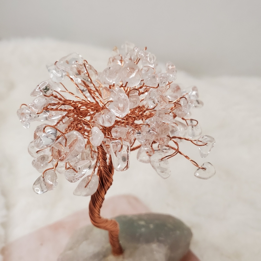 Clear Quartz Crystal Tree with Fluorite Base - Picture 7 of 13